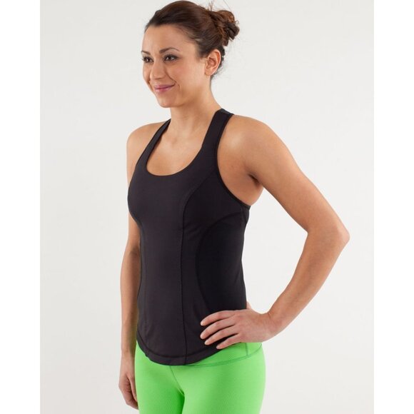 Lululemon Womens Lululemon Cardio Kick Tank Top Mesh Panels Racerback In Black - Picture 8 of 16